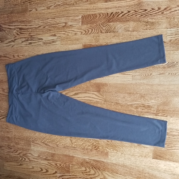 (12) G by Giuliana Slim Fit Ankle Pant Rayon Blend Faux Leather Strips Skinny - Picture 10 of 11